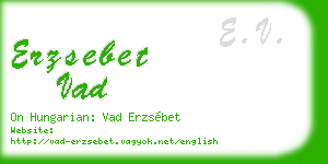 erzsebet vad business card